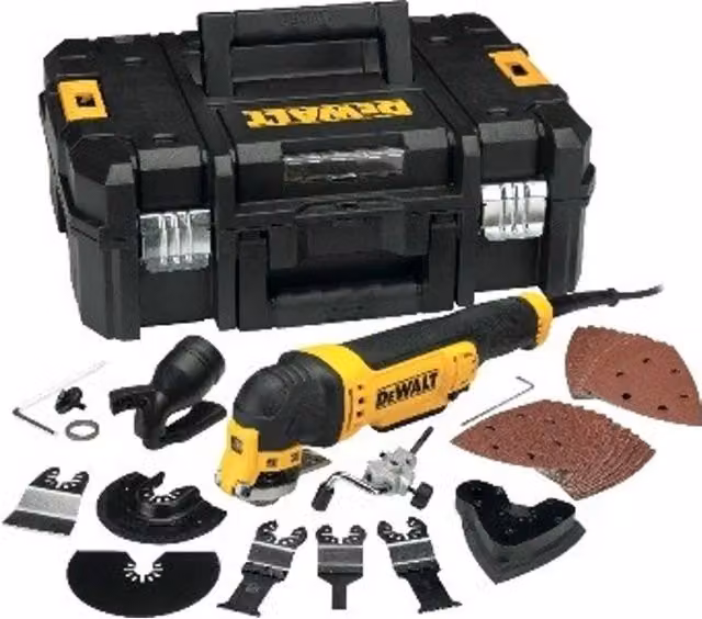 DeWalt utensile multifunzione elettrico nero e giallo con custodia