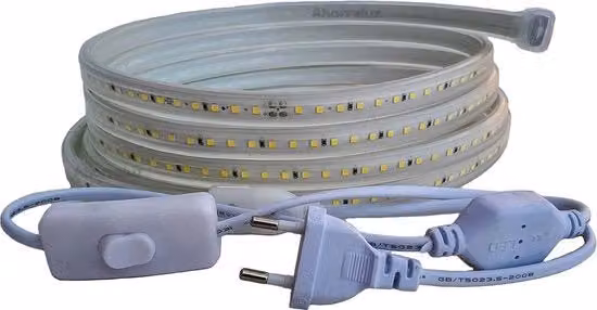 Striscia LED 2835, 220V, Impermeabile, Alta Luminosità, Bianco Freddo/ Bianco Neutro/Bianco Caldo, 10 metri