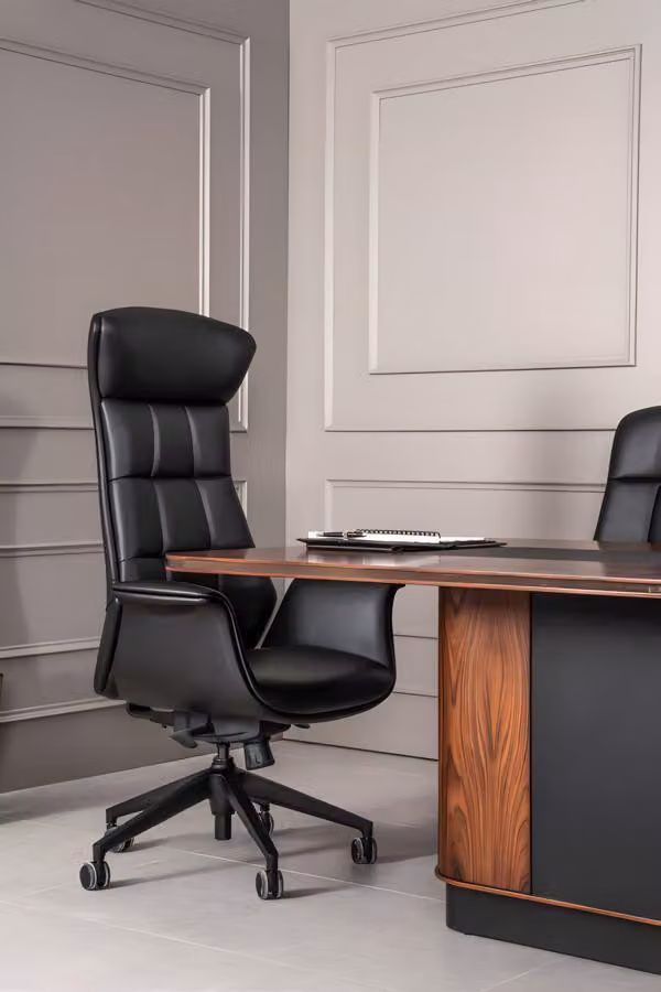 Sessel Leder Polster Drehbar Computer Stühle Möbel Büro Stuhl Chefsessel