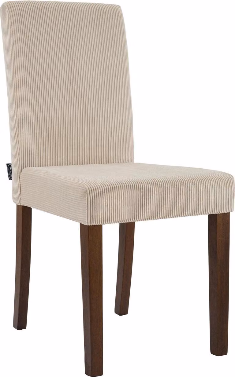 Sedia da pranzo in velluto a coste - sedia da cucina - comodo cuscino di seduta - design moderno - gambe in legno