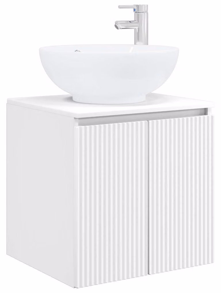 Mobile Lavabo da Parete Bianco 49,5 x 44,5 x 65 cm