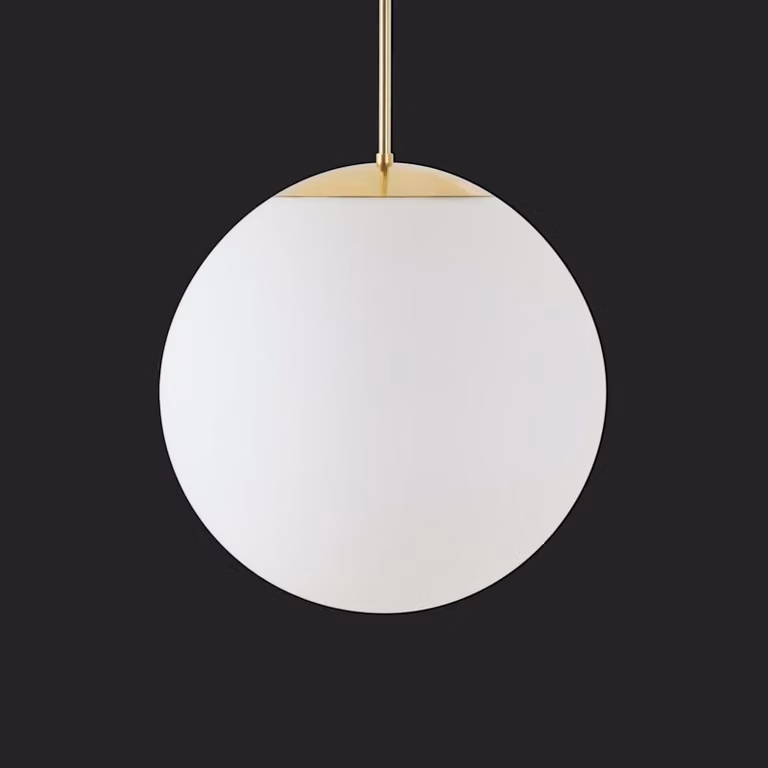 OSMONT ISI72677 ISIS P3 PM-M HP Apparecchio a sospensione in plastica ottone lucido / bianco IP40 4000 K 52W LED combinazione di emergenza 3 h