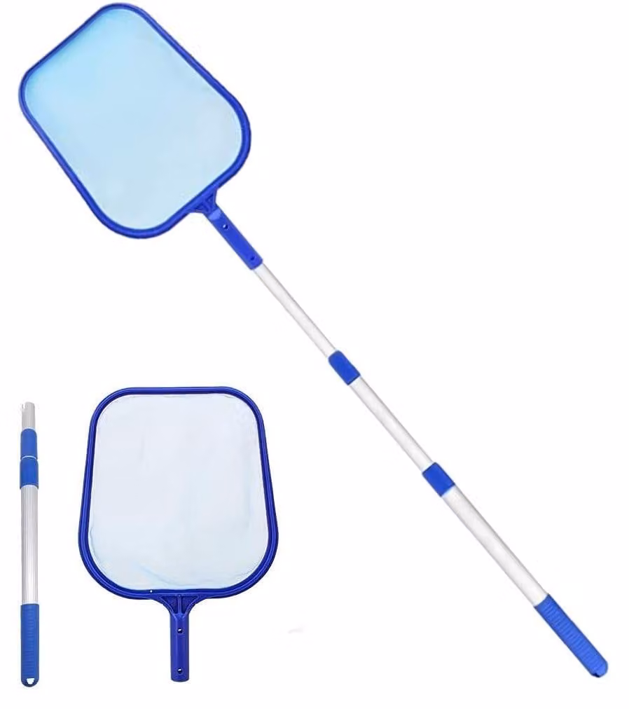 Skimmer per piscina, 150 cm, con rastrello telescopico