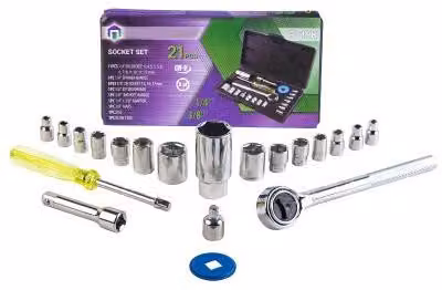 Set di utensili 1/4 bit a bussola 21 pezzi regalo