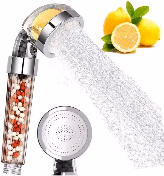 Doccia con filtro - Risparmio idrico - Doccia con filtro e vitamina C - Anticalcare - Migliore qualità dell'acqua