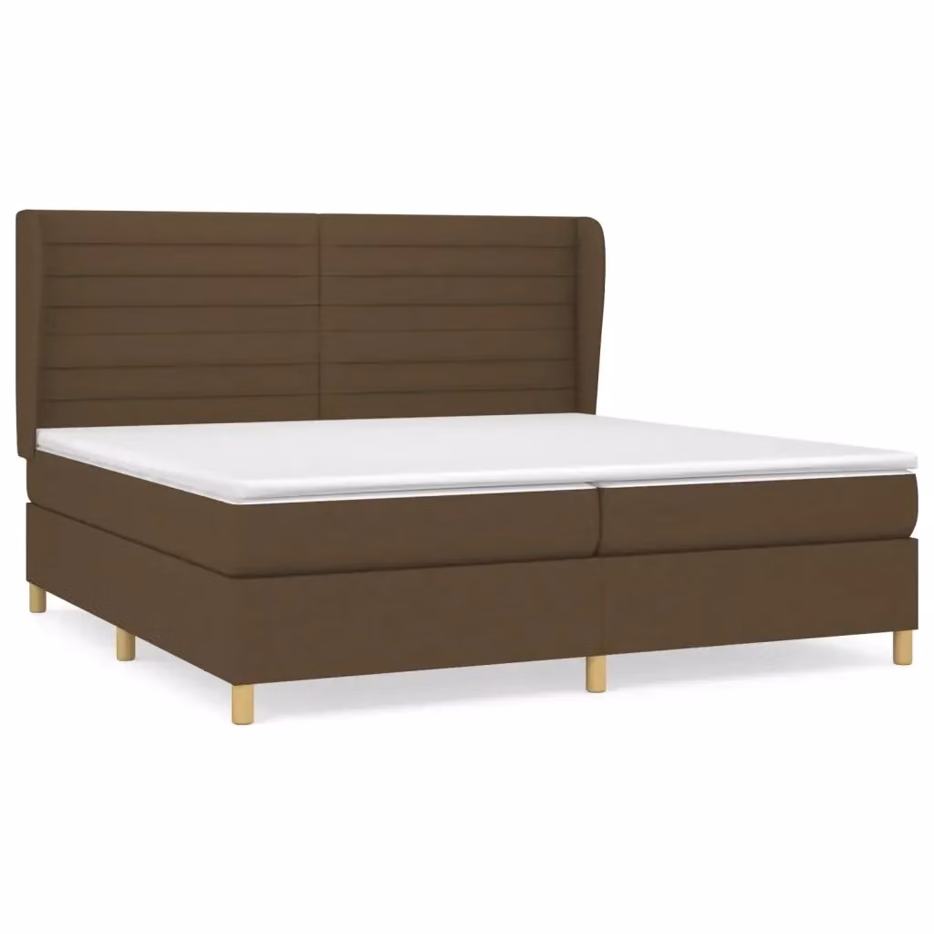 Letto Ibrido con Giroletto a Molle e Materasso vidaXL, Marrone e Bianco, L/P/H: 200 x 200 x 203 cm – 2