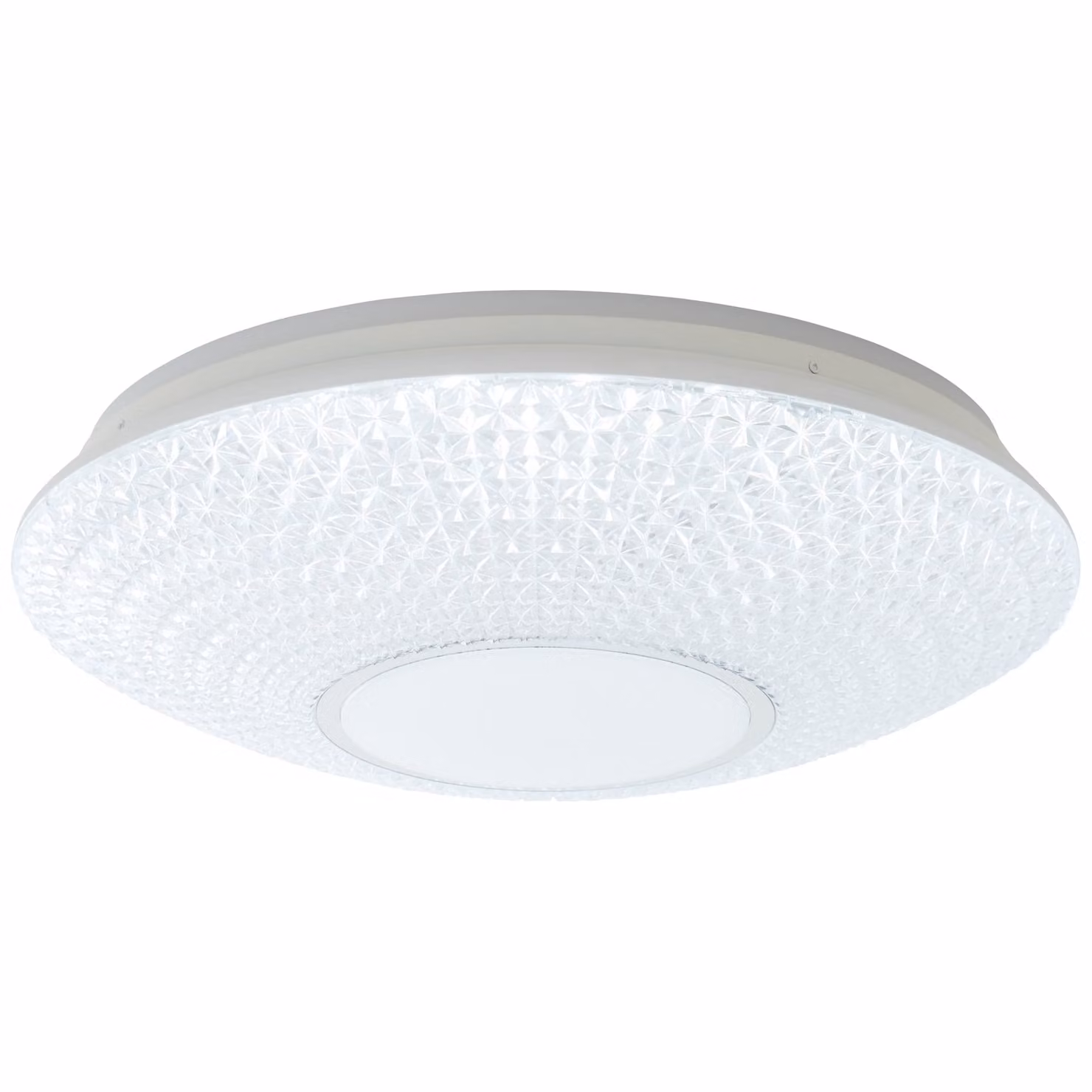 BRILLANTE lampada da soffitto a LED Ø 50cm | dimmerabile in continuo con telecomando/funzione luce notturna colore della luce regolabile | plastica/metallo