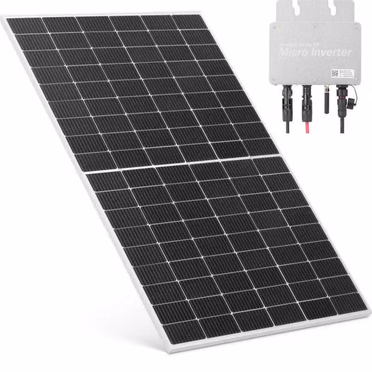 Pannello solare da balcone da 350W con micro-inverter – compatto e resistente