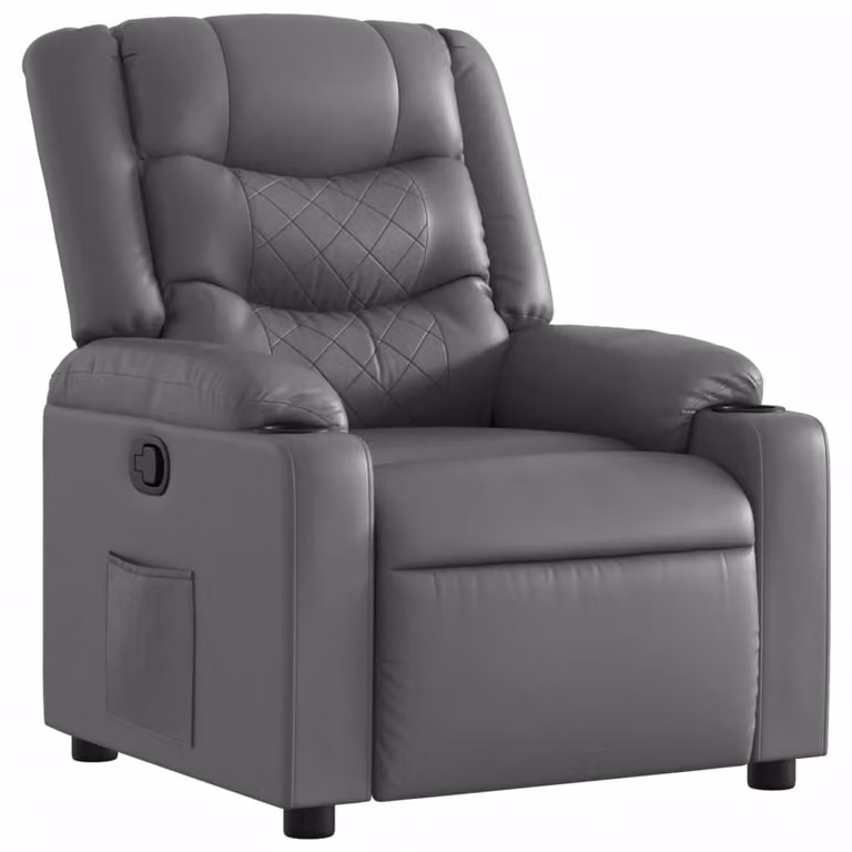 Poltrona reclinabile elettrica - Poltrona TV elettrica - Poltrona relax elettrica - Rivestita in ecopelle