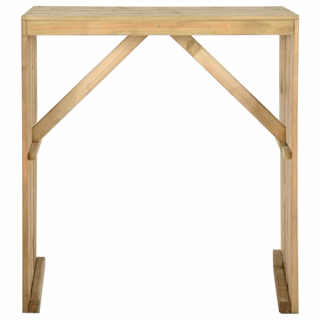 vidaXL Tavolo da bar 100x60x110 cm in legno di pino trattato