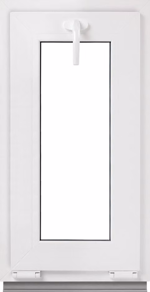 Finestra per cantina Framex - Finestra a ribalta Bianco 55 x 110 cm Finestra a 2 vetri 32 mm (4/24/4) Finestra in PVC Larghezza x altezza (550 x 1100 mm) Funzione Finestra a ribalta