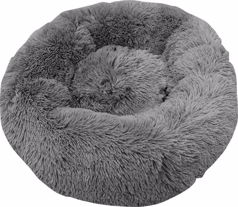 Nobby letto di peluche Donut Classic "ESLA" grigio scuro D x H: Ø 70 x 26 cm