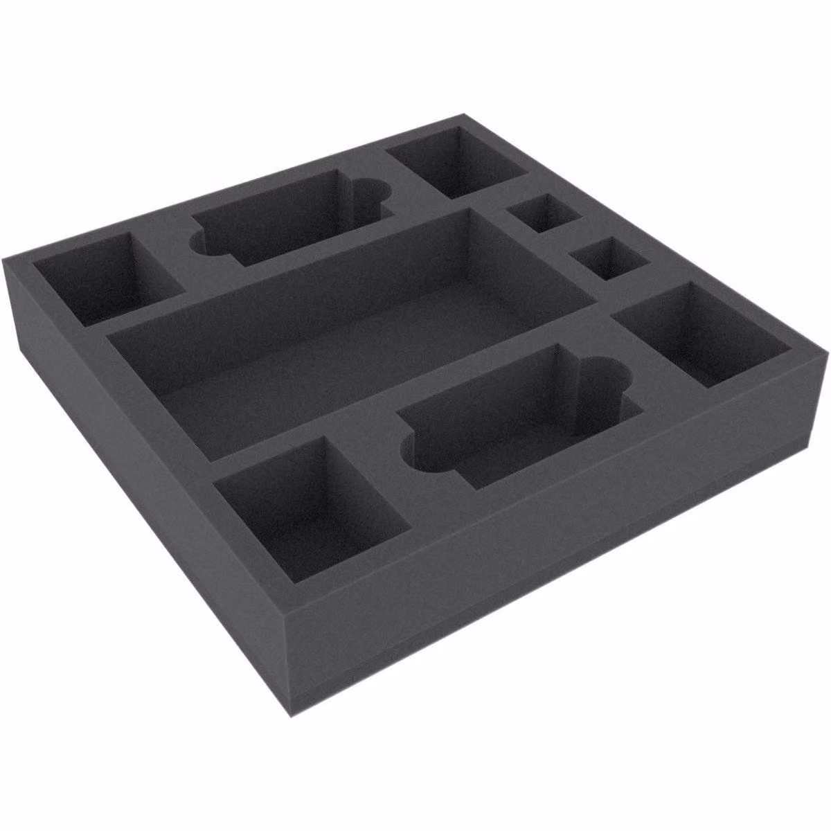 Inserto in schiuma 247x247x50 mm per giochi da tavolo, 9 scomparti