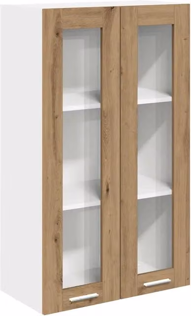 Armadio moderno a muro con 2 ante a battente ampio spazio contenitivo 60 x 31 x 100 cm finitura in rovere ingegnerizzato realizzato artigianalmente 02_0053432