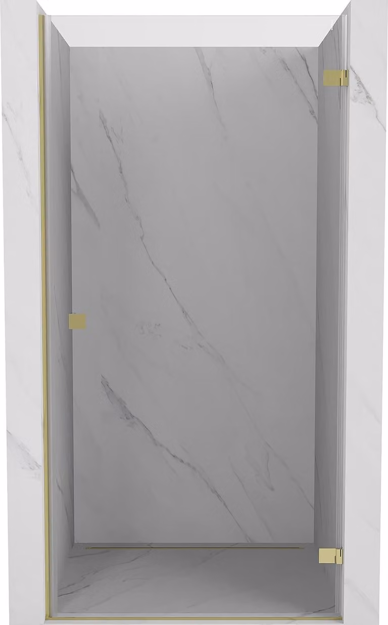 Mexen Lunar-B porta doccia a battente destra 70 cm, trasparente, oro - 832-070-000-50-00-P