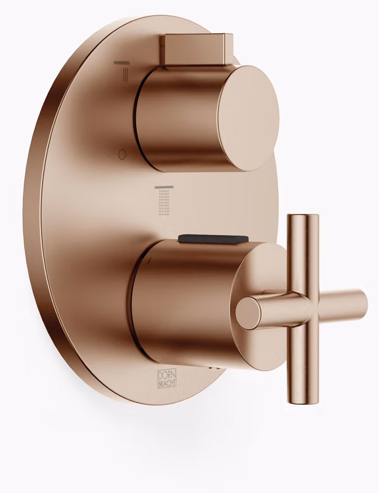 Thermostat encastré TARA de Dornbracht avec régulation de débit à trois voies, 36427892-42, 36427892-42