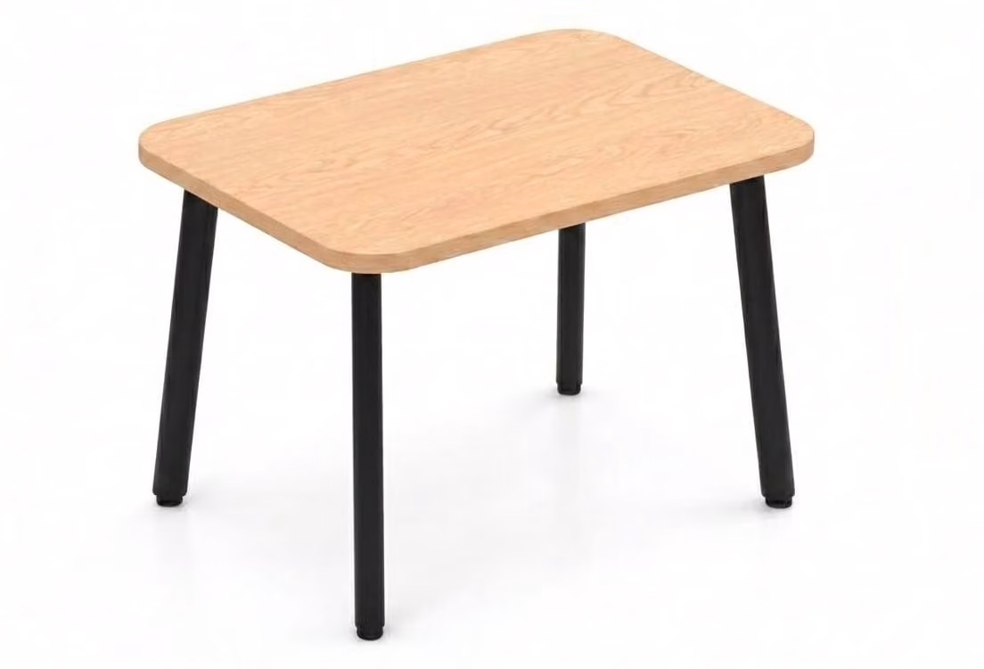 Tavolino da caffè elegante, effetto legno beige, moderno, per soggiorno