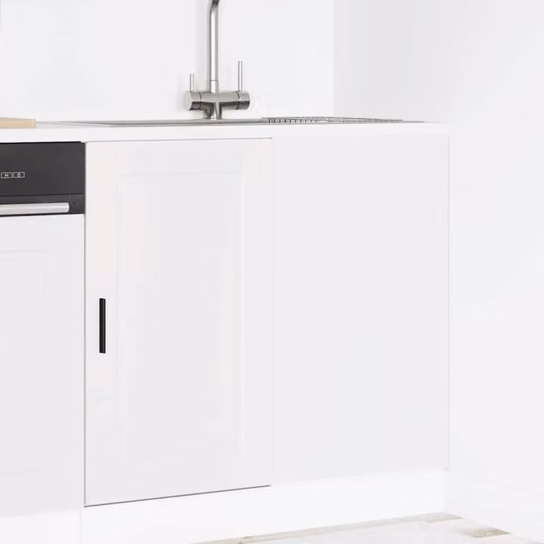 Base da cucina moderna vidaXL in legno multistrato e MDF bianco opaco L: 46,0 cm, P: 46,0 cm, H: 81,5 cm