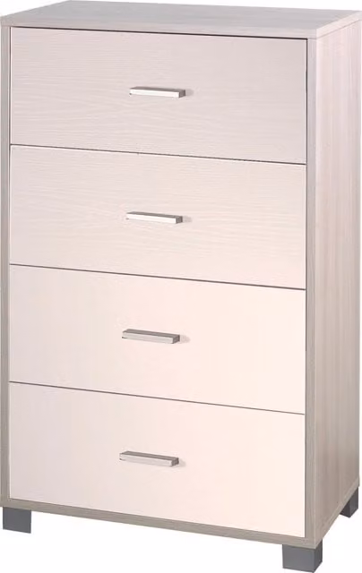 Mobile 4 Cassetti 70x112x41 cm Olmo Chiaro/Bianco Fiammato