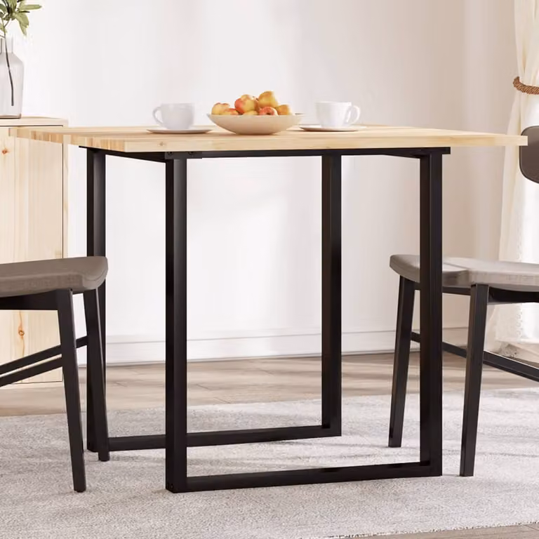 Piano Tavolo Quadrato in Legno Massello di Acacia Marrone vidaXL L 90 cm x P 90 cm x H 2 cm