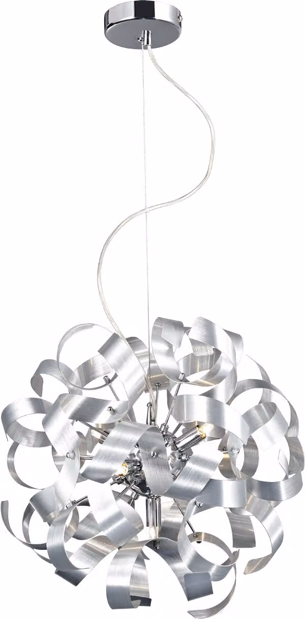 Lampada a sospensione RIBBON 5xG9/33W, argento, Ø: 42 H: 120 cm, attacco G9