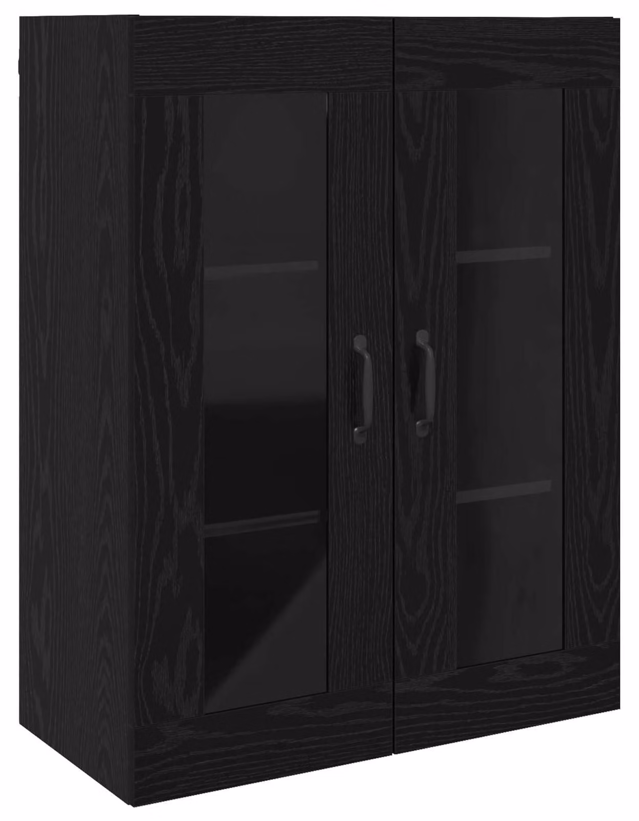 Armadio Montaggio a parete Rovere Nero 69,5 x 34 x 90 cm