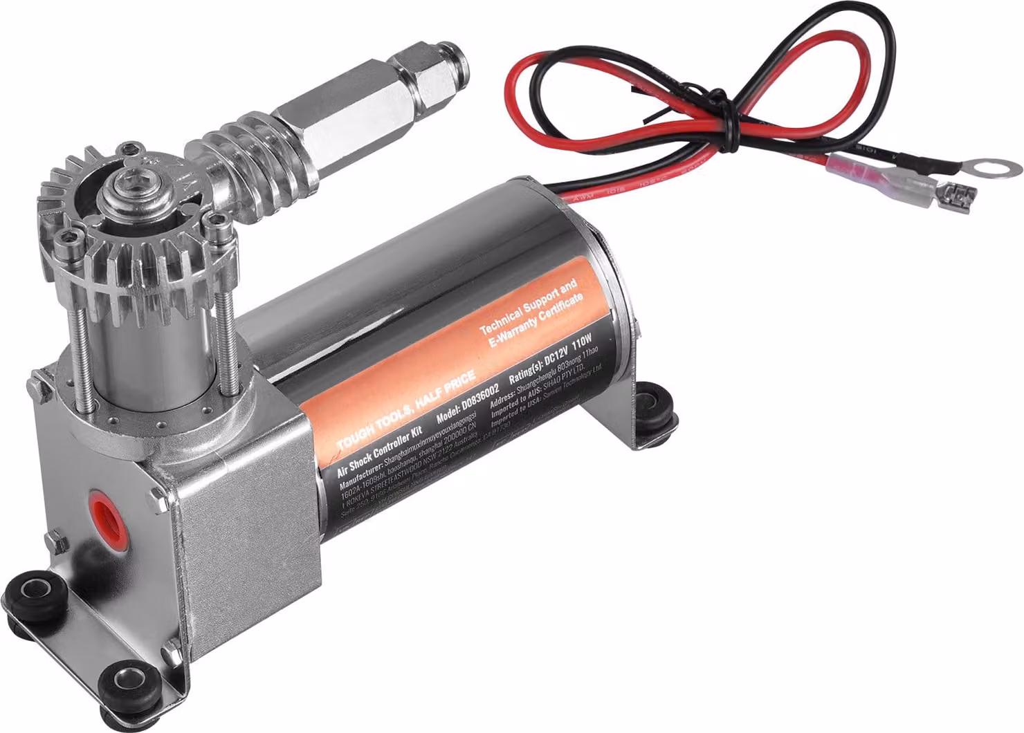 SucceBuy kit di controllo degli ammortizzatori ad aria, compressore 12 V 100 PSI con sistema unidirezionale per camion e furgoni