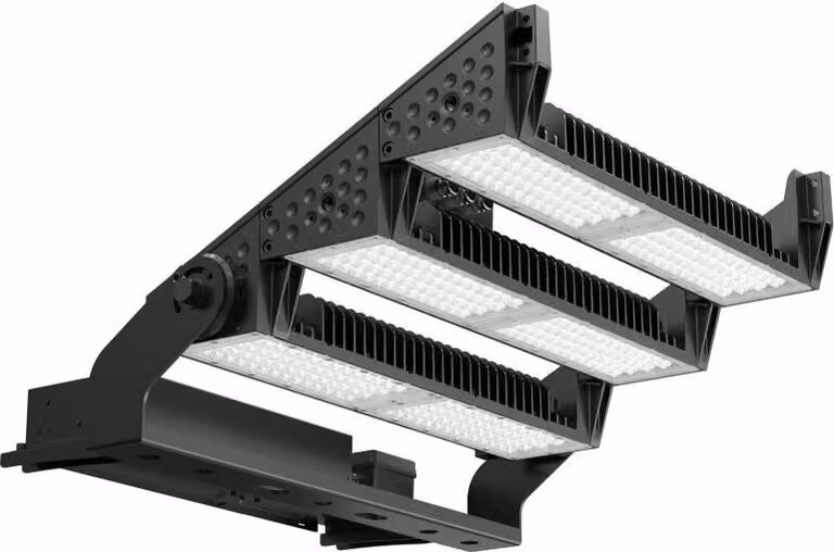 DOTLUX Proiettore LED HLFsport 1200W 3000K 1-10V dimmerabile 80*12° angolo di apertura del fascio luminoso