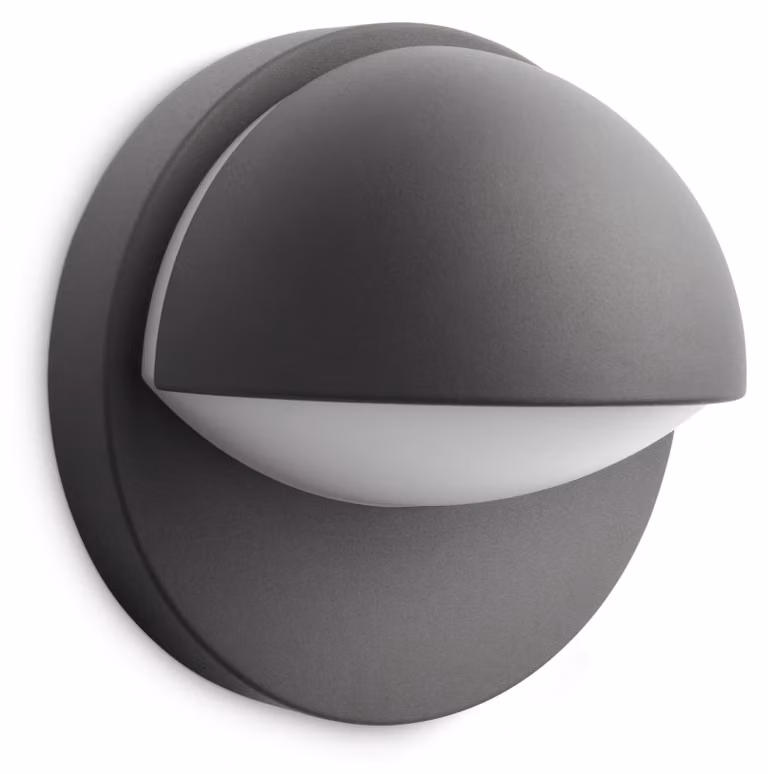 Lampada da parete per esterni Philips 8719514385269 June IP44 E27 12 W antracite
