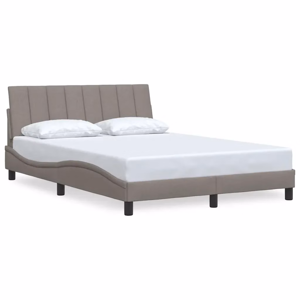 Giroletto Hanko vidaXL senza materasso in tessuto beige L/P: 120 x 200 cm – 2
