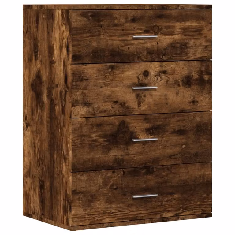 Credenza Rovere Fumo 60x39x80 cm in Legno Multistrato