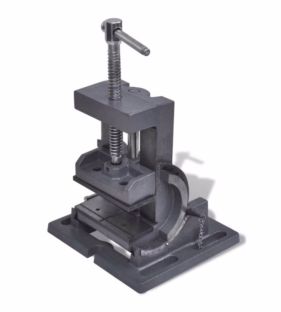 Morsa Inclinata Manuale per Trapano a Colonna 110 mm