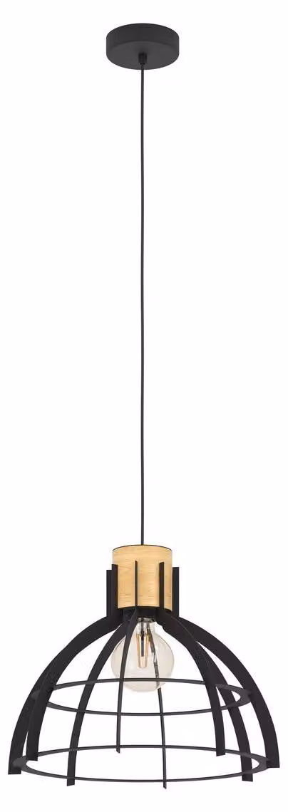 Eglo 43769 STILLINGTON E27 lampada a sospensione Ø415mm nero marrone