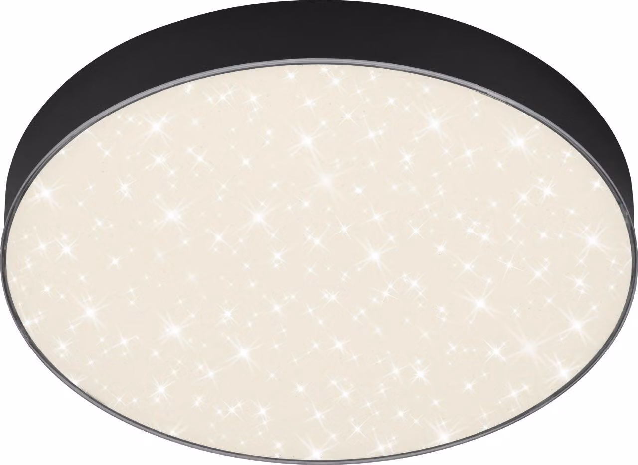 LED Lampada da incasso senza cornice Cielo stellato 21 W nero metallo Ø28,7cm Briloner