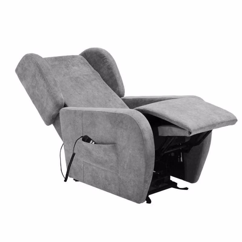 Poltrona alza persona Lift Effezeta Giulia 9712 con 2 motori e roller bar in tessuto grigio L: 78 cm, P: 102 cm, H: 113 cm – 2