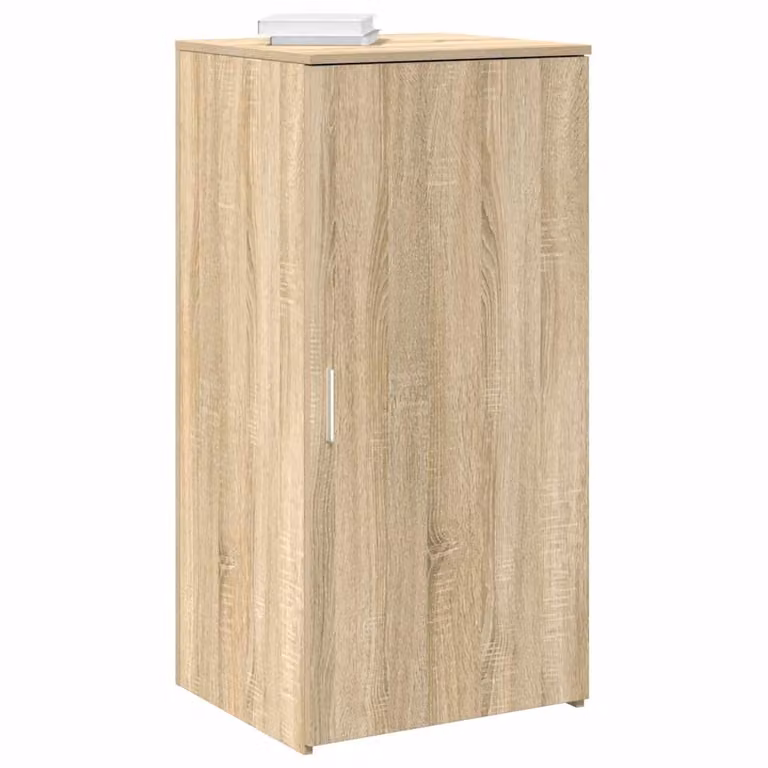 Mobile Portaoggetti vidaXL Rovere Sonoma Marrone con Ante a Battente e Ripiani Interni L/P/H: 50 x 45 x 103,5 cm