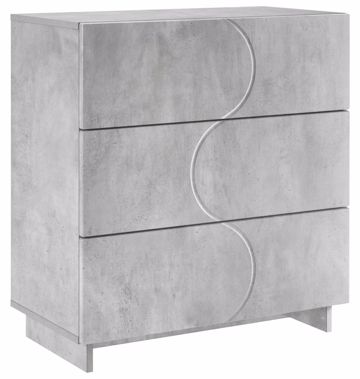 Mobile contenitore "Betongrau", 70 x 38 x 75 cm, realizzato in materiale composito di legno