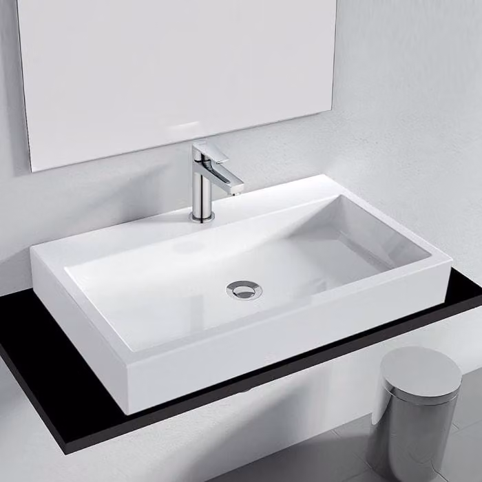 Lavabo da appoggio, modello Architekt 200, dimensioni 70 x 42 cm