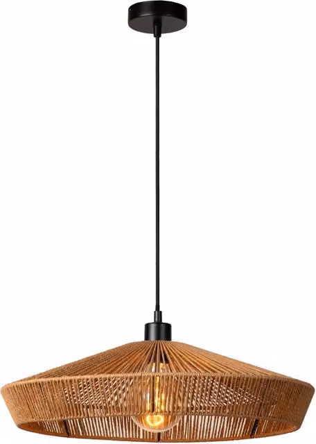 Lampada a sospensione boho carta Ø50 Yunkai E27 Lucide