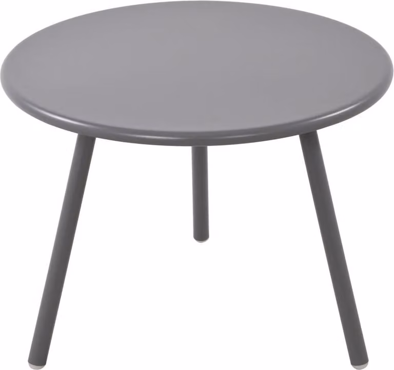 Tavolo da salotto resistente alle intemperie - tavolino - design in acciaio inox, per uso interno ed esterno | Colore: grigio scuro