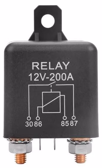 Relè 200 A 12 V, a 4 poli, a contatto, per rubinetto, tosaerba, interruttore elettrico