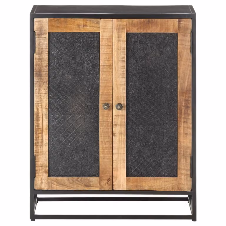 Credenza 60x35x75 cm in Legno Massello di Mango