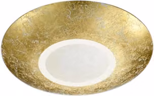 Plafoniera Moderna Trio Leuchten GD Trio con LED da 12 W, Colore Oro/Ottone, Diametro: 32 cm