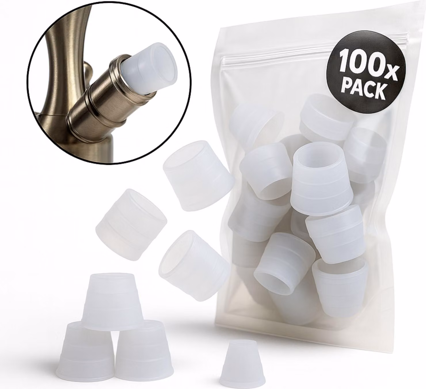 Guarnizione per tubo flessibile Smoke2U confezione da 100 pezzi