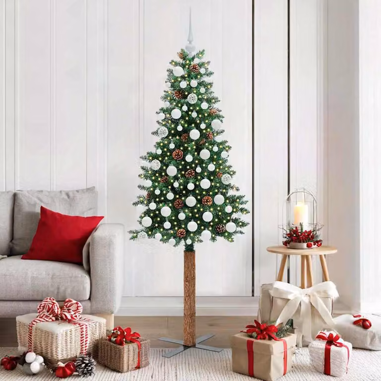 Maison Exclusive - Albero di Natale sottile, verde, 180 cm