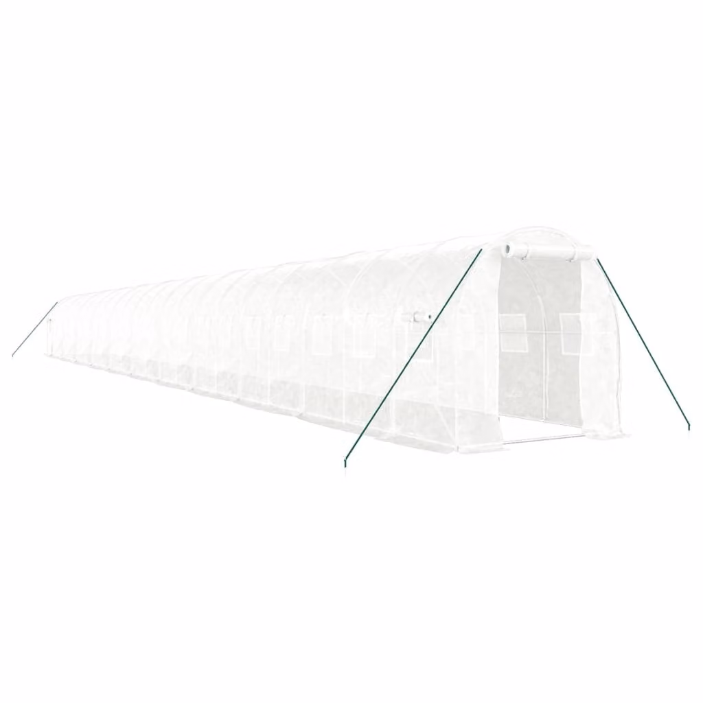 Serra con Telaio in Acciaio Bianco 44 m² 22x2x2 m