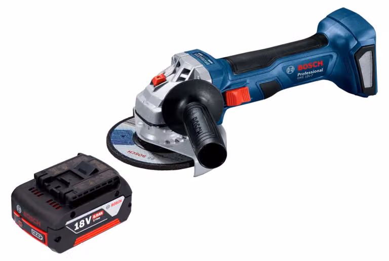 Bosch GWS 18V-7 Smerigliatrice angolare professionale a batteria 18 V 115 mm senza spazzole + 1x batteria ricaricabile 5,0 Ah - senza caricabatterie