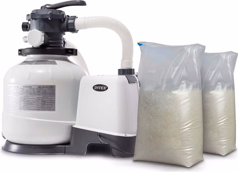 Pompa per filtri a sabbia 10500 l/h INTEX 26648 + 50 kg di sabbia