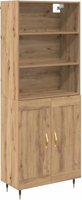 Credenza | Madia | Buffet da pranzo | Armadio da pranzo Rovere artigianale 69,5 x 34 x 180 cm
