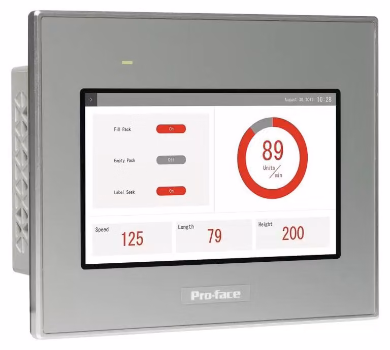 Schneider Electric Pro-face STW6000 4"W Basic Web Panel - Pannello touch resistivo, 1 porta Ethernet, USB, browser web, HTML5 PFXSTW6200WAD